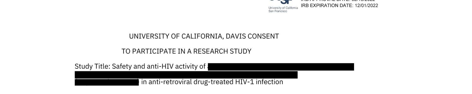 UCD Consent